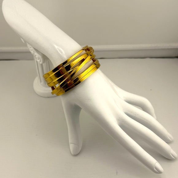 Ann Taylor Gold Tone Cuff Bracelet - Picture 1 of 6